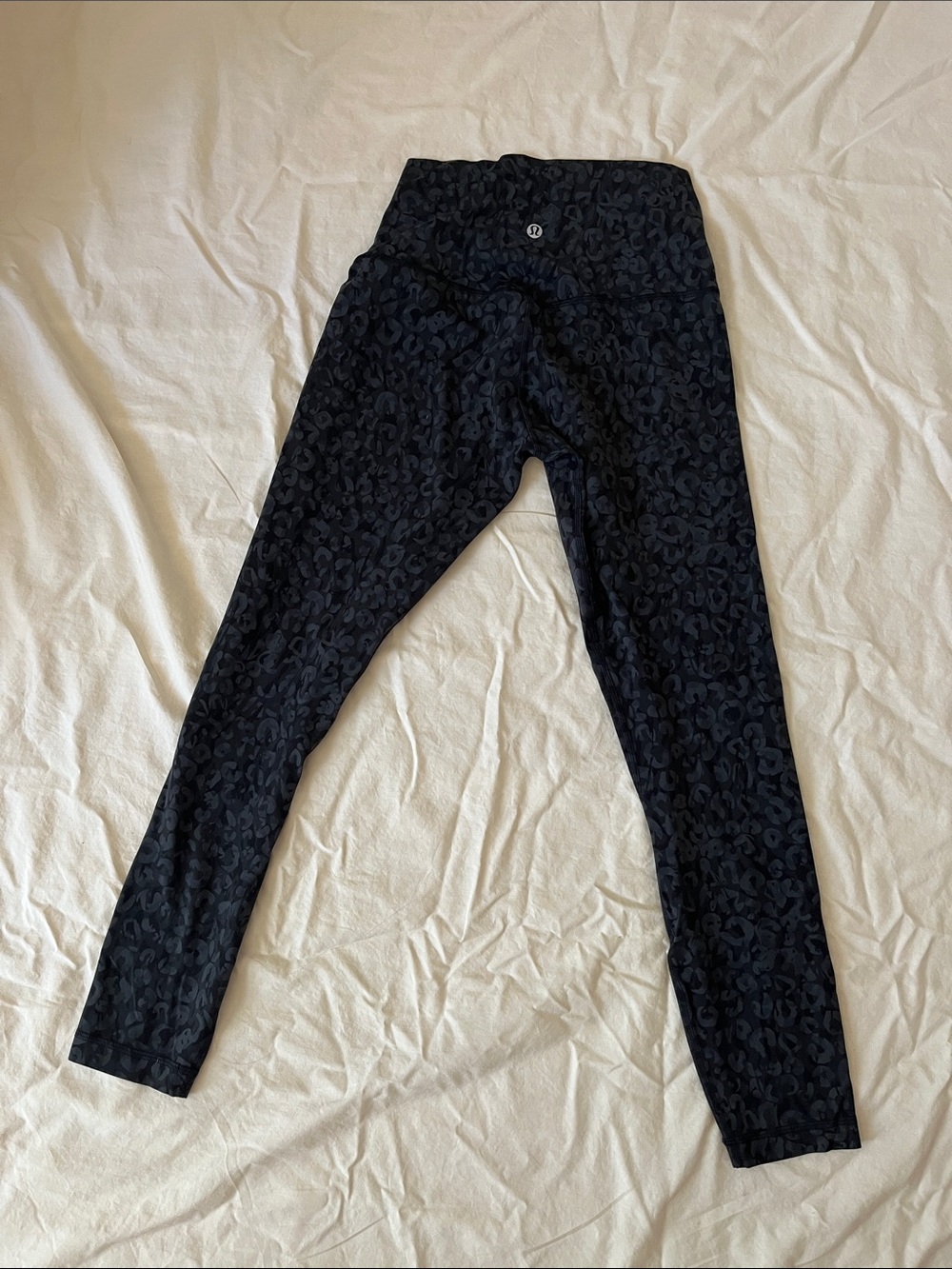 lululemon athletica Black Subtle Leopard High-Rise Leggings